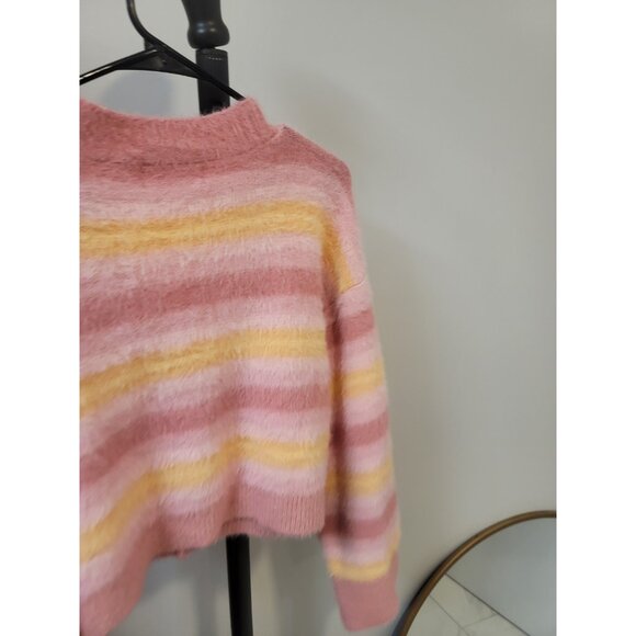 L*Space Pink and Yellow Striped Sweater - Picture 7 of 9
